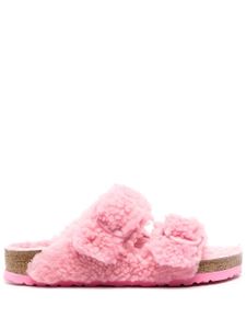 Birkenstock sandales Arizona en peau lainée - Rose