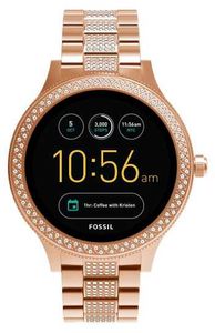 Horlogeband Fossil FTW6008 Roestvrij staal (RVS) Rosé 18mm