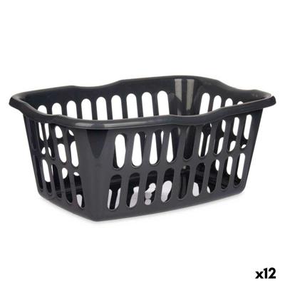 Mand Kipit Antraciet Polypropyleen 50 L (12 Stuks)