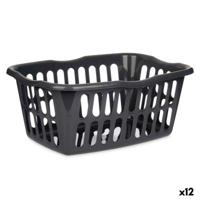 Mand Kipit Antraciet Polypropyleen 50 L (12 Stuks)