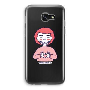 Hartje: Samsung Galaxy A5 (2017) Transparant Hoesje