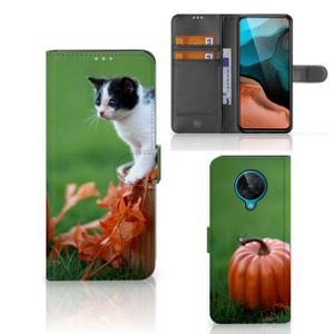 Xiaomi Poco F2 Pro Telefoonhoesje met Pasjes Kitten