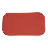 Douche/bad anti-slip mat badkamer - rubber - terracotta - 36 x 97 cm - rechthoek - XXL-size