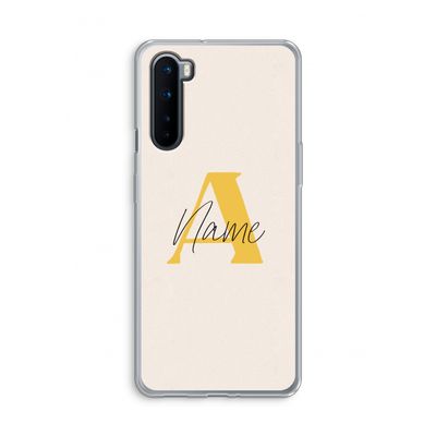 Amber Script: OnePlus Nord Transparant Hoesje