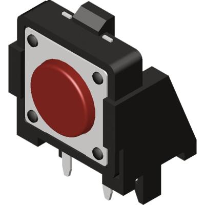 Diptronics DTSA-62K-V Toetsschakelaar 12 V/DC 50 mA 1x uit/aan Moment 1 stuk(s)