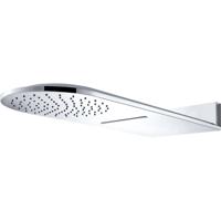 Wiesbaden Wandhoofddouche met Waterval - 25x60cm - Chroom