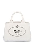 Prada petit sac cabas en toile - Blanc