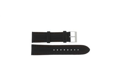 Horlogeband Guess W85066G3 / Rigor Leder Donkerbruin 22mm