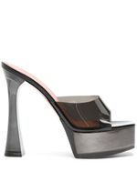 Amina Muaddi mules Dalida Glass 140 mm à plateforme - Noir - thumbnail