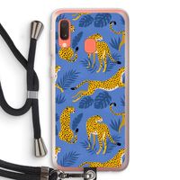 Luipaard: Samsung Galaxy A20e Transparant Hoesje met koord