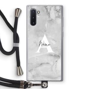 Ivory Marble: Samsung Galaxy Note 10 Transparant Hoesje met koord