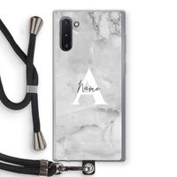 Ivory Marble: Samsung Galaxy Note 10 Transparant Hoesje met koord Ivory Marble: Samsung Galaxy Note 10 Transparant Hoesje met koord