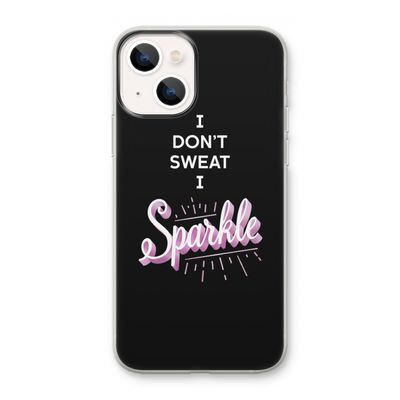 Sparkle quote: iPhone 13 mini Transparant Hoesje