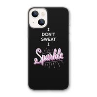 Sparkle quote: iPhone 13 mini Transparant Hoesje