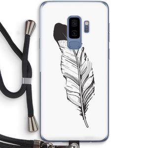 Pluim: Samsung Galaxy S9 Plus Transparant Hoesje met koord