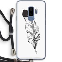 Pluim: Samsung Galaxy S9 Plus Transparant Hoesje met koord