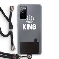 King zwart: Samsung Galaxy S20 FE / S20 FE 5G Transparant Hoesje met koord