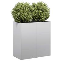 VidaXL Plantenbak 80x40x80 cm gegalvaniseerd staal