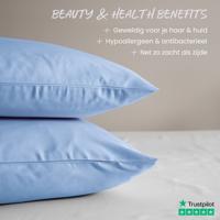 Bamboe Kussenslopen Blauw (2 Stuks) 60x70 Cm