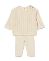 HEMA Newborn Kledingset Gebreid Ecru (ecru)