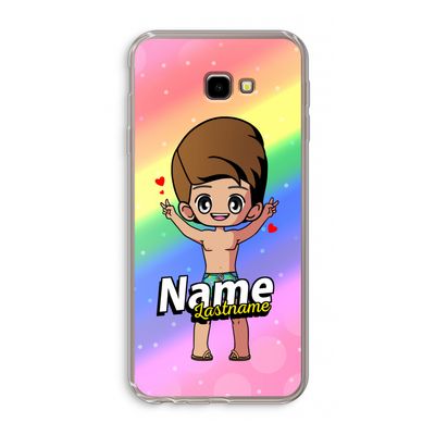 Chibi Maker man: Samsung Galaxy J4 Plus Transparant Hoesje