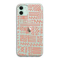 Marrakech Pink: iPhone 11 Transparant Hoesje