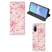 Sony Xperia 10 III Smart Cover Pink Flowers