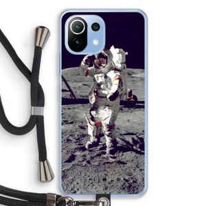 Spaceman: Xiaomi Mi 11 Lite Transparant Hoesje met koord