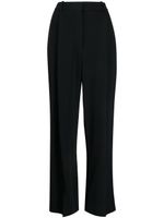 Victoria Beckham pantalon ample à design plissé - Noir