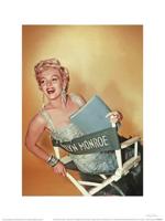 Kunstdruk Marilyn Monroe Gold 30x40cm