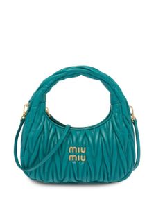 Miu Miu mini sac porté épaule Wander matelassé - Bleu