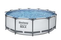 Bestway - Steel Pro MAX - Opzetzwembad inclusief filterpomp en zwembadtrap - 366x100 cm - Rond - thumbnail