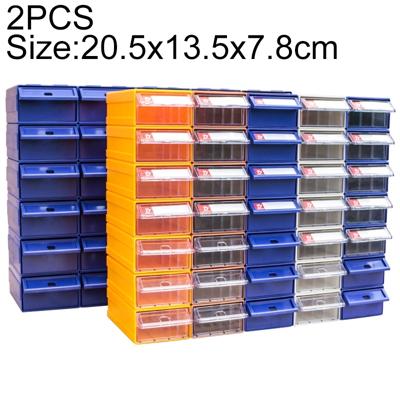 2 stk verdikt gecombineerd Plastic delen kabinet lade Type Component vak gebouw blokgrootte materiële vak Hardware vak willekeurige kleur levering: