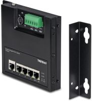 Trendnet TI-PG50F netwerk-switch Unmanaged Power over Ethernet (PoE) Zwart - thumbnail