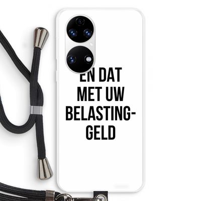 Belastinggeld: Huawei P50 Transparant Hoesje met koord