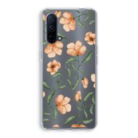 Peachy flowers: OnePlus Nord CE 5G Transparant Hoesje
