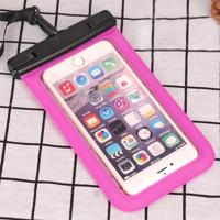 PVC transparante universele IPX8 waterdichte tas met Lanyard voor smartphones onder 6 3 inch (Rose rood)