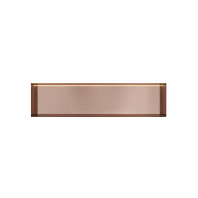 Hotbath &MORE Inbouwbox of inbouwnis - 30x120x10 - frameless + LED - Geborsteld koper PVD BOX120FLBCP