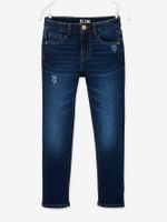 Slim fit meisjesjeans Morphologik "waterless" heupomtrek LARGE met gebruikssporen onbewerkt - thumbnail