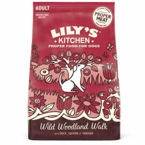 Lily&apos;s Kitchen Adult Wild Woodland Walk met eend, zalm en hert hondenvoer 2 x 12 kg