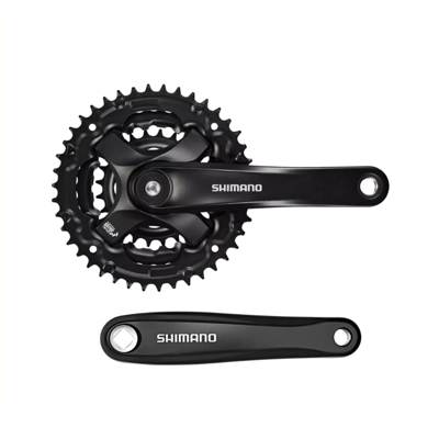 Shimano crankstel fc-ty501, cranklengte 170mm 7/8-speed, 42/34/24t