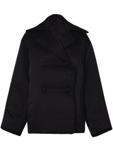 Proenza Schouler White Label doudoune oversize à fini satiné - Noir