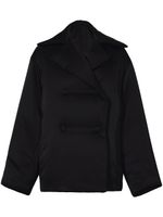 Proenza Schouler White Label doudoune oversize à fini satiné - Noir