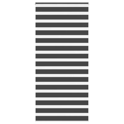 Zebra rolgordijn 110x230 cm stofbreedte 105,9 cm zwart