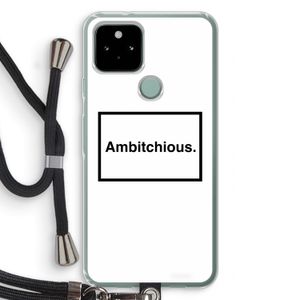 Ambitchious: Pixel 5 Transparant Hoesje met koord