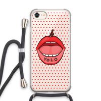 Yolo Denise: iPhone 8 Transparant Hoesje met koord