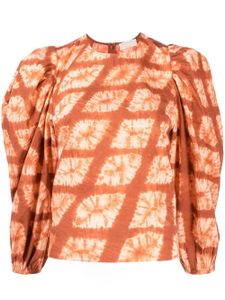 Ulla Johnson blouse Eliza à manches bouffantes - Orange