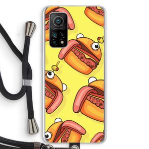 Hamburger: Xiaomi Mi 10T 5G Transparant Hoesje met koord