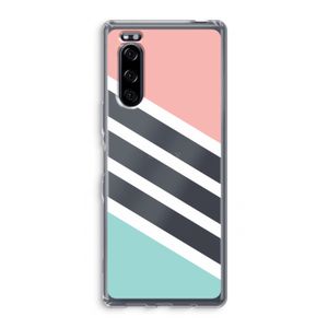 Strepen pastel: Sony Xperia 5 Transparant Hoesje