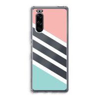 Strepen pastel: Sony Xperia 5 Transparant Hoesje